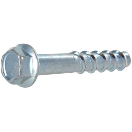 Homecare Products 0.25 in. Dia. x 1.75 in. Screw-Bolt Plus Steel Concrete Screw Anchor, 25PK HO2740030